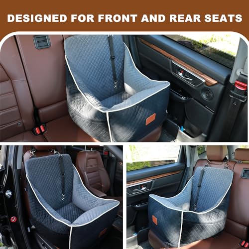 Black Memory Foam Dog Car Seat X854