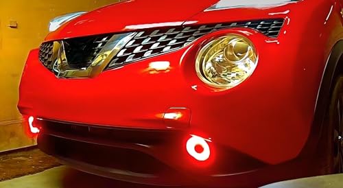 3-Inch Projector Fog Light Kit with 40-SMD Red LED Halo Ring N238