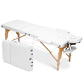 White 3 Fold Portable Massage Table with Carry Case N834578