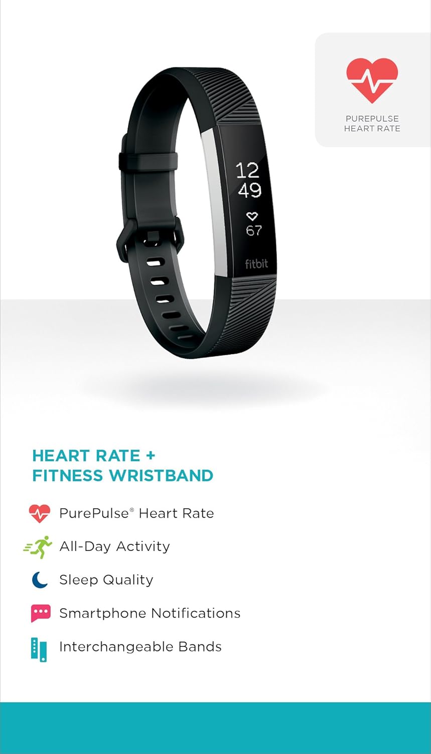 Black Large Fitbit Alta HR W151363