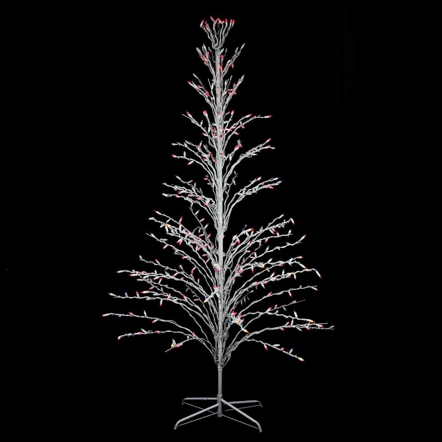 White Cascade Twig Tree Christmas Outdoor Decoration I96731
