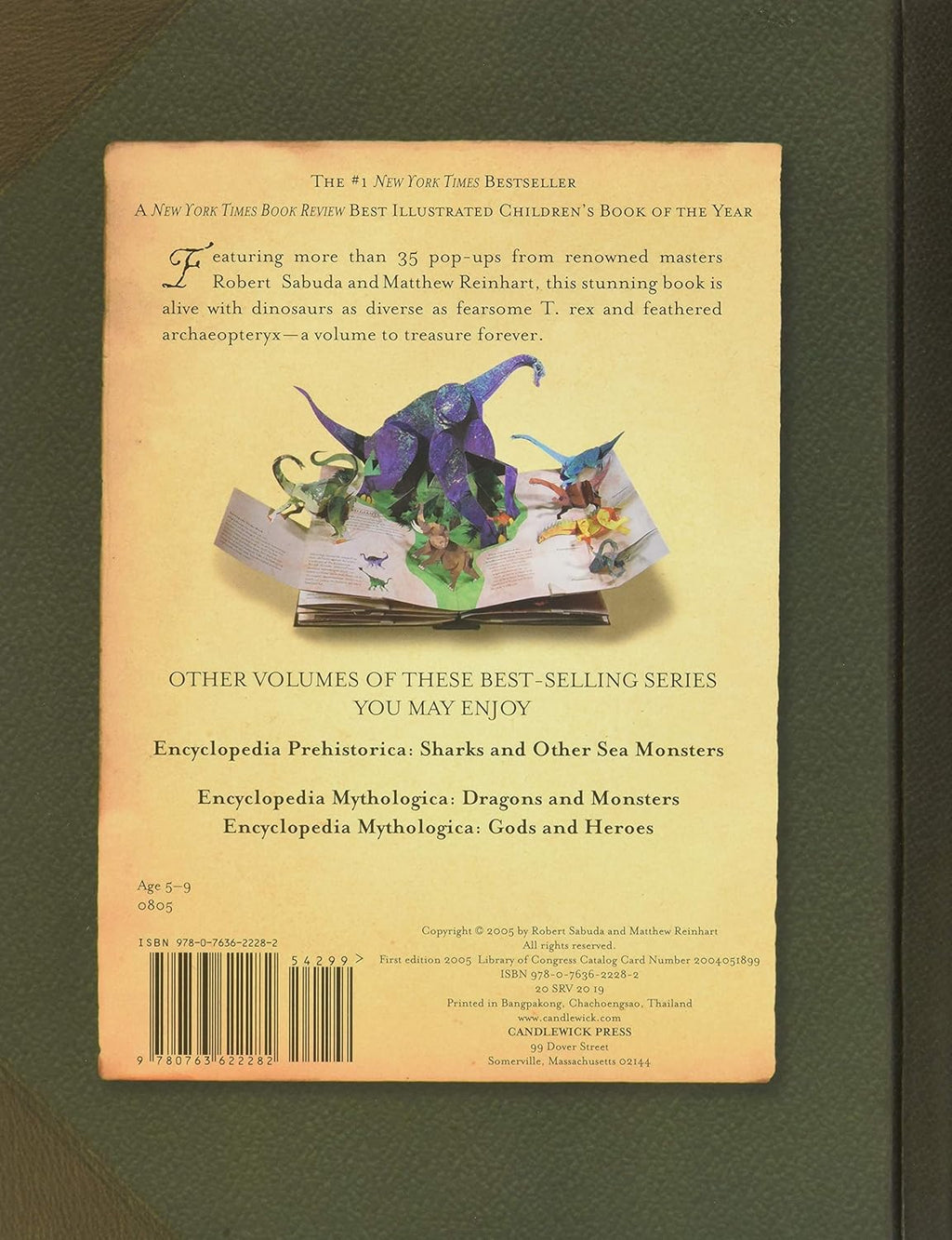 Encyclopedia Prehistorica Dinosaurs Pop-Up S746