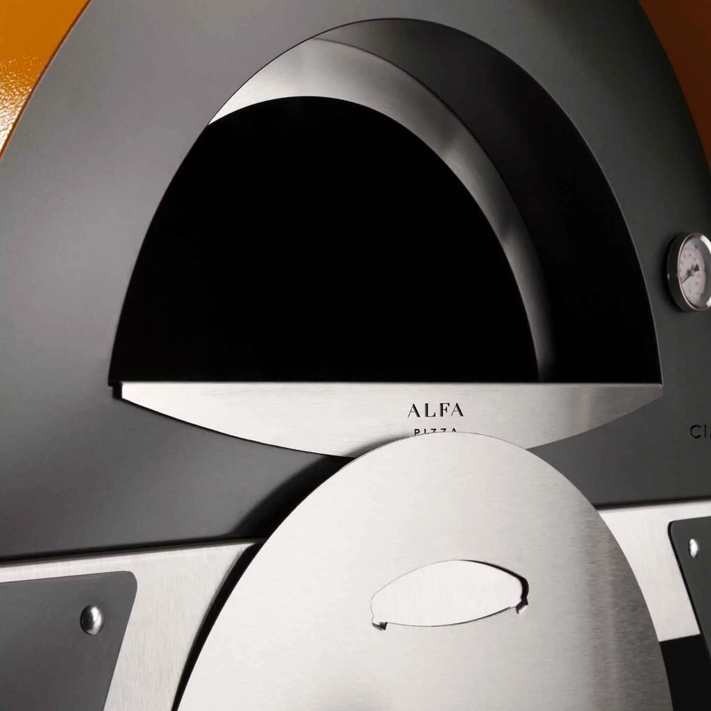 Silver Gray 27" Wood Fired Pizza Oven on Base Q3387