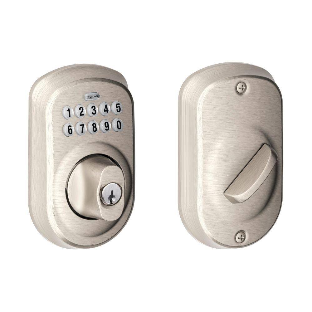 Satin Nickel Keypad Deadbolt B341
