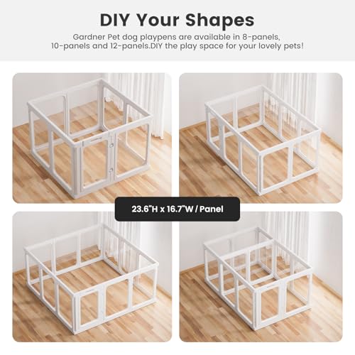 White 24" H Plastic Dog Playpen K2136