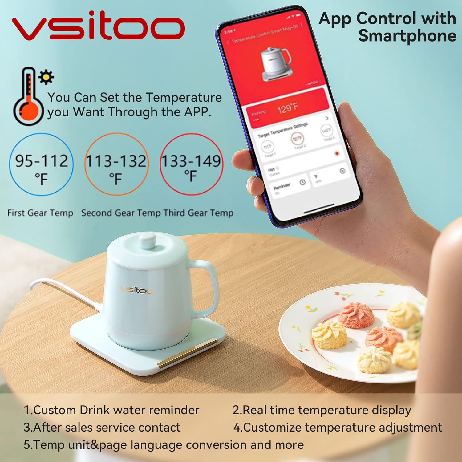 App Temperature Control Smart Mug, 12oz N845