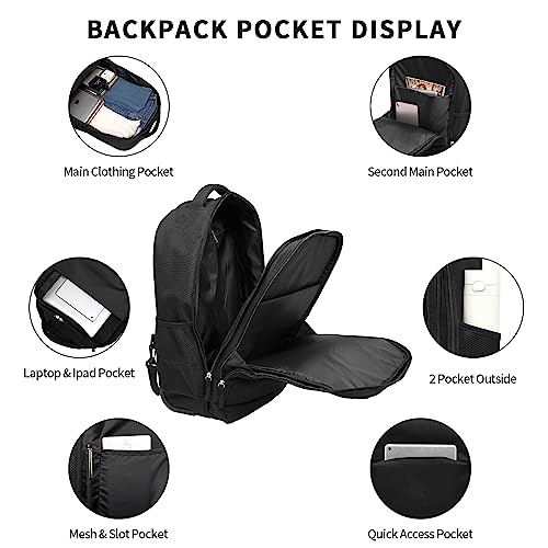 Black Wheeled Laptop Backpack with Wheels G39674