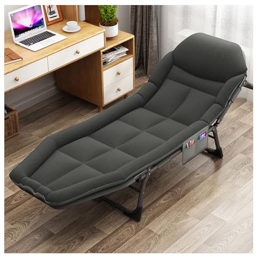3 in 1 Folding Camping Cot Bed, 5 Positions Adjustable Patio Chaise Lounge Chair U952