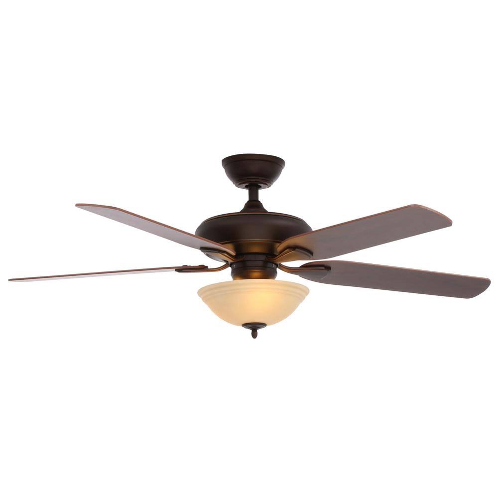 52 in. LED Mediterranean Bronze Ceiling Fan U8505