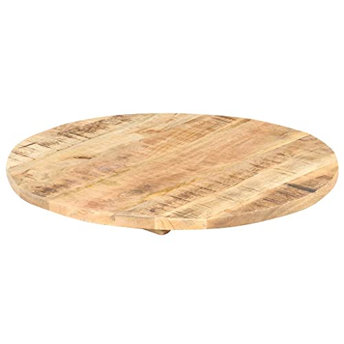 Solid Reclaimed Wood Round Table Top 15.7" J231930