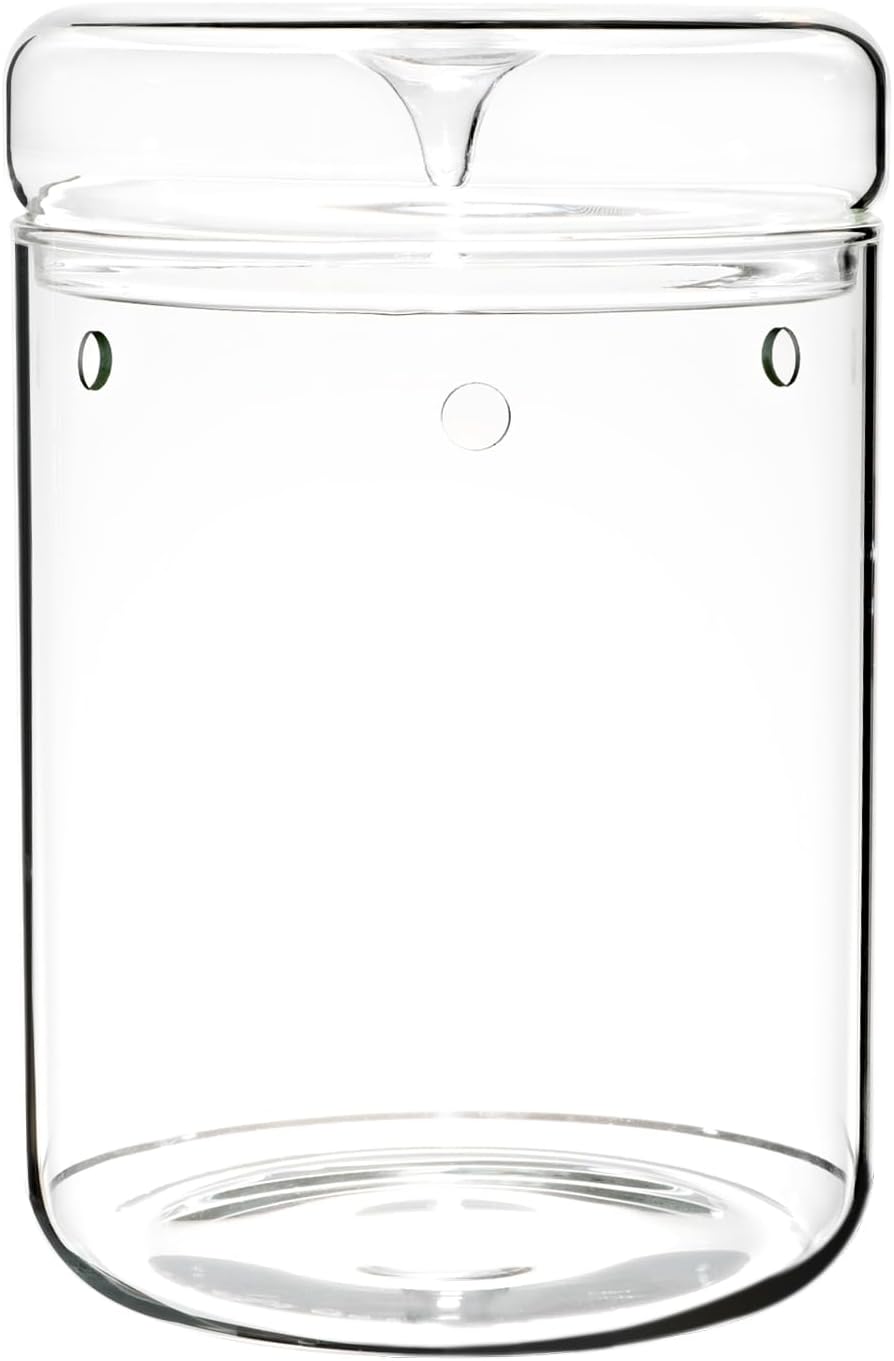 Glass Plant Terrarium – 4.7 x 7 in Small Glass Planter with Lid R5253
