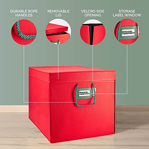 Christmas Ornament Storage Container Box with Dividers J726301