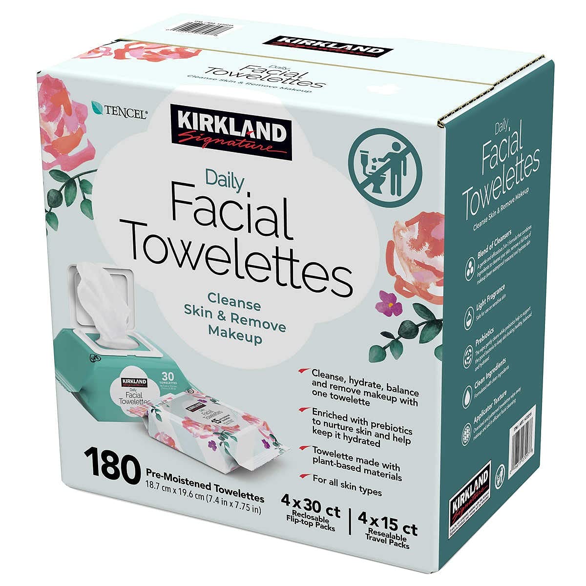 180 Count Facial Towelettes M99572