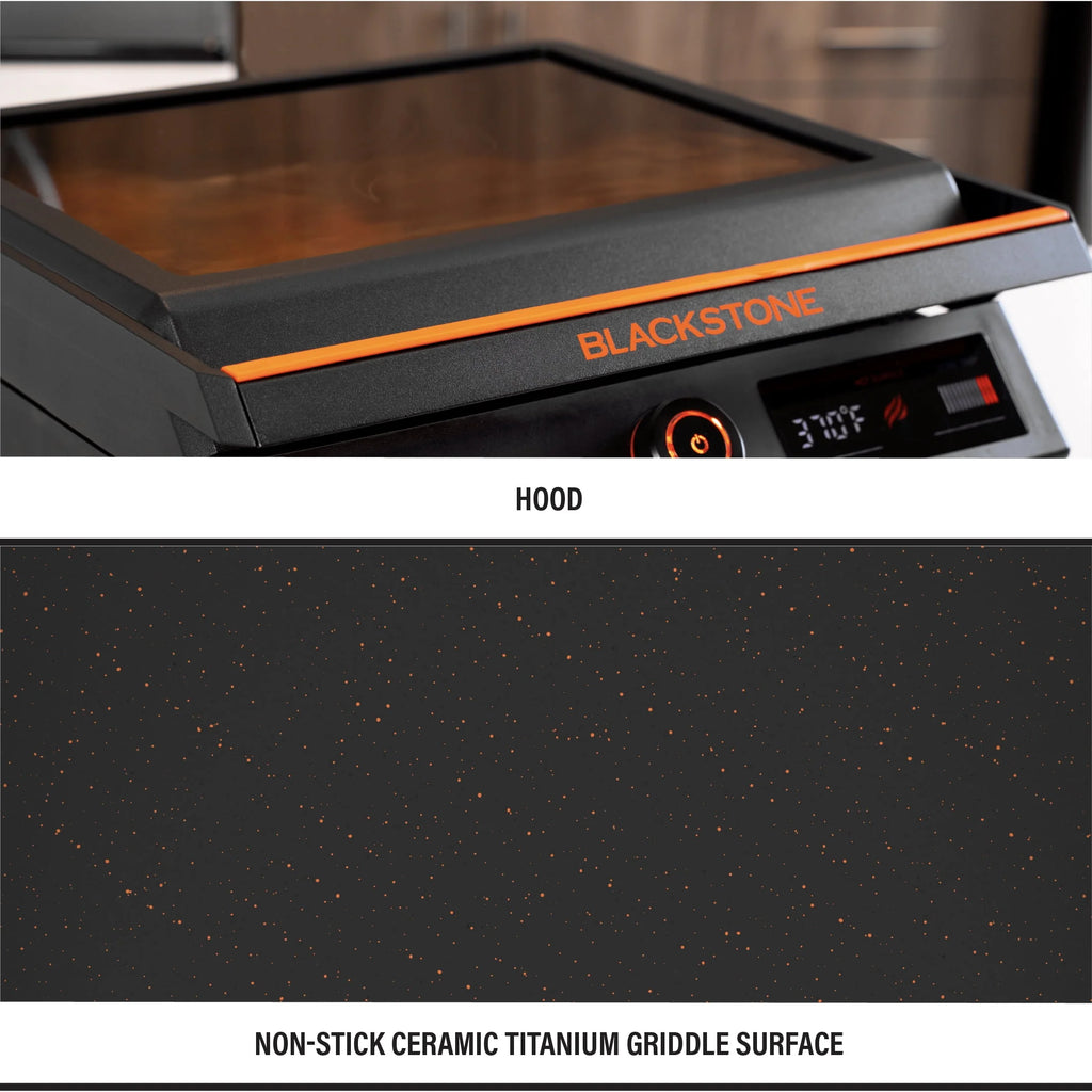 17 Electric Tabletop Griddle with Hood I26719