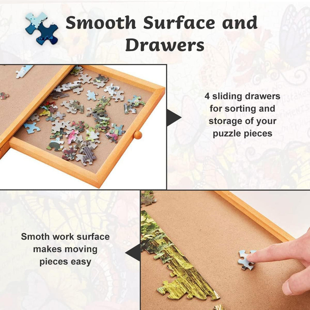 1500 Piece Puzzle Board with 4 Storage Drawers Z448