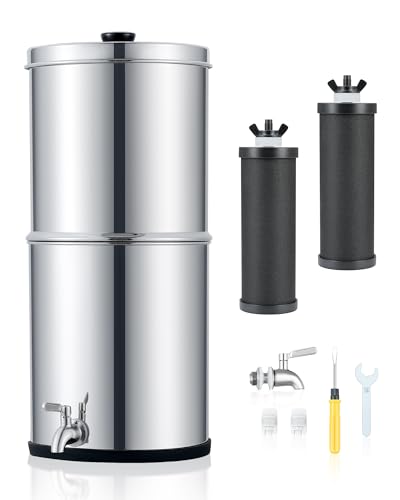 2.25 Gal Stainless Steel Gravity Water Filter System O576048