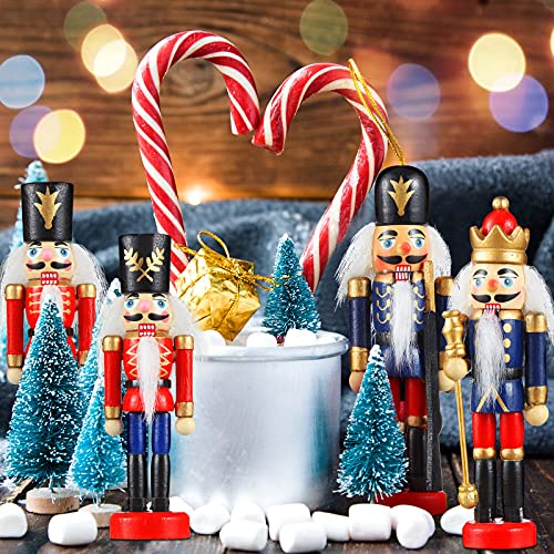 12 Pcs Small Wooden Nutcracker Ornament R60792