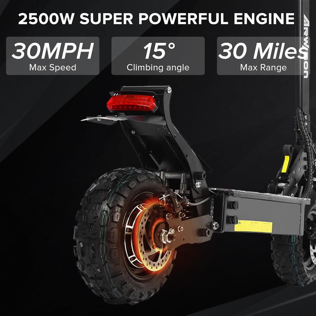 2500W 11 inch Pneumatic Tire Foldable Electric Scooter S422917