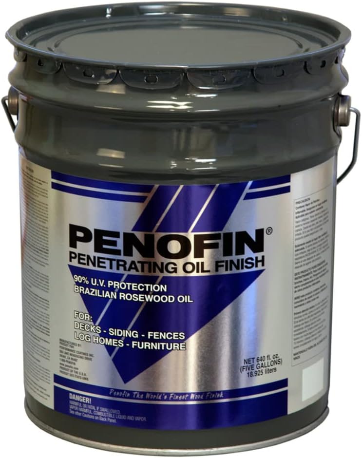 Blue Semi-Transparent Oil-Based Wood Stain 5 Gal W81516