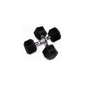 70 lbs Rubber Encased Hex Dumbbells P94626