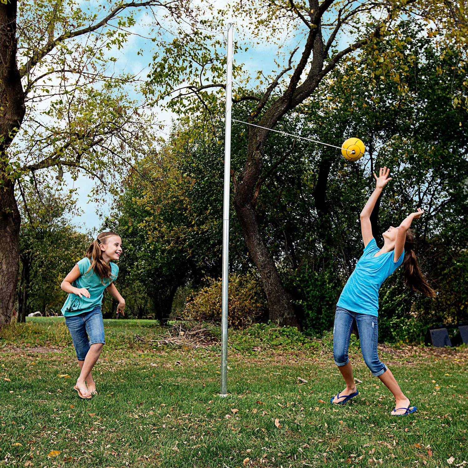 Compact Tetherball Set with Ball and Rope X846