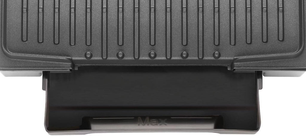 4-Burger Curved Grill With Non-Stick Plates, Silver D165