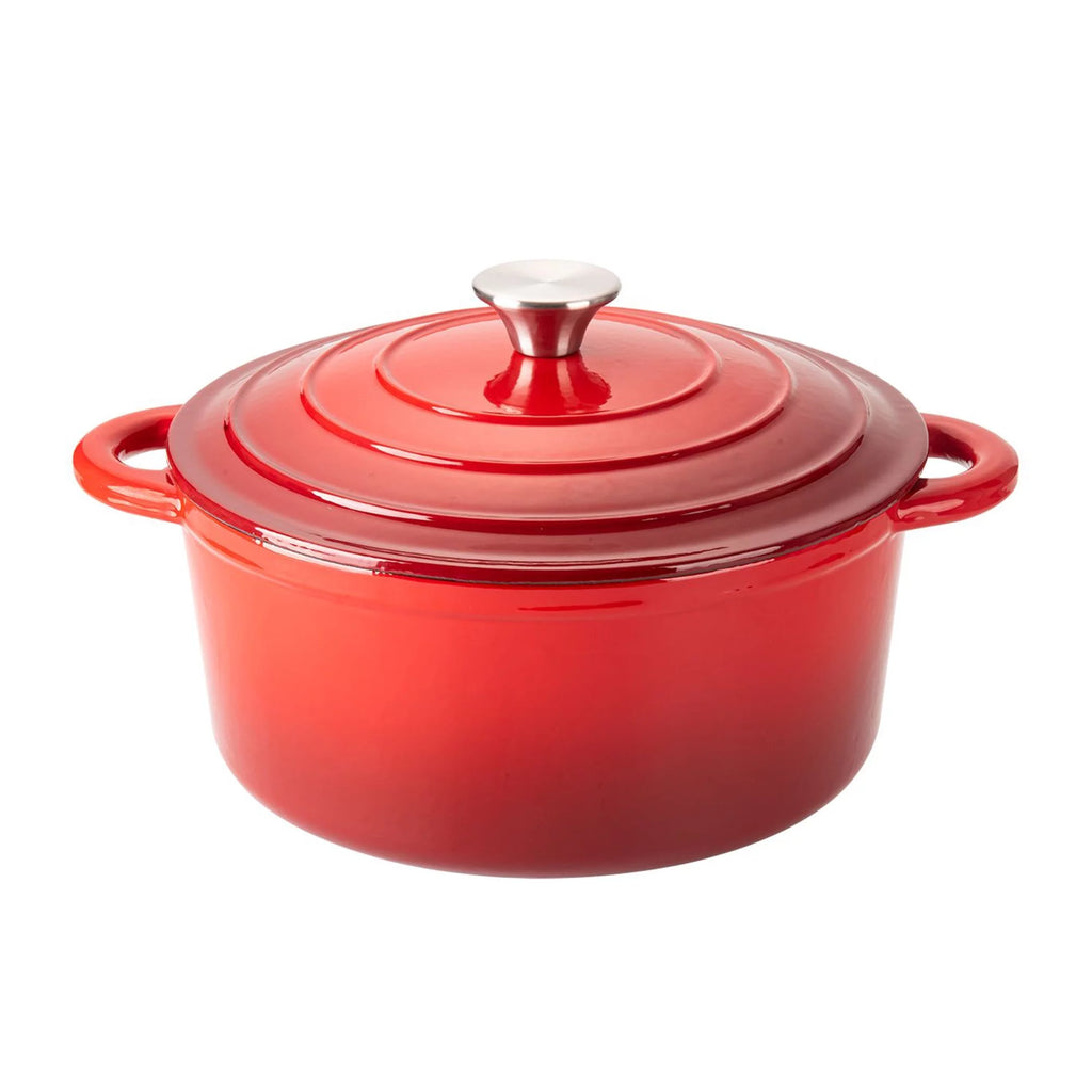 5.5 Quart Enameled Cast Iron Dutch Oven, Red Z3946