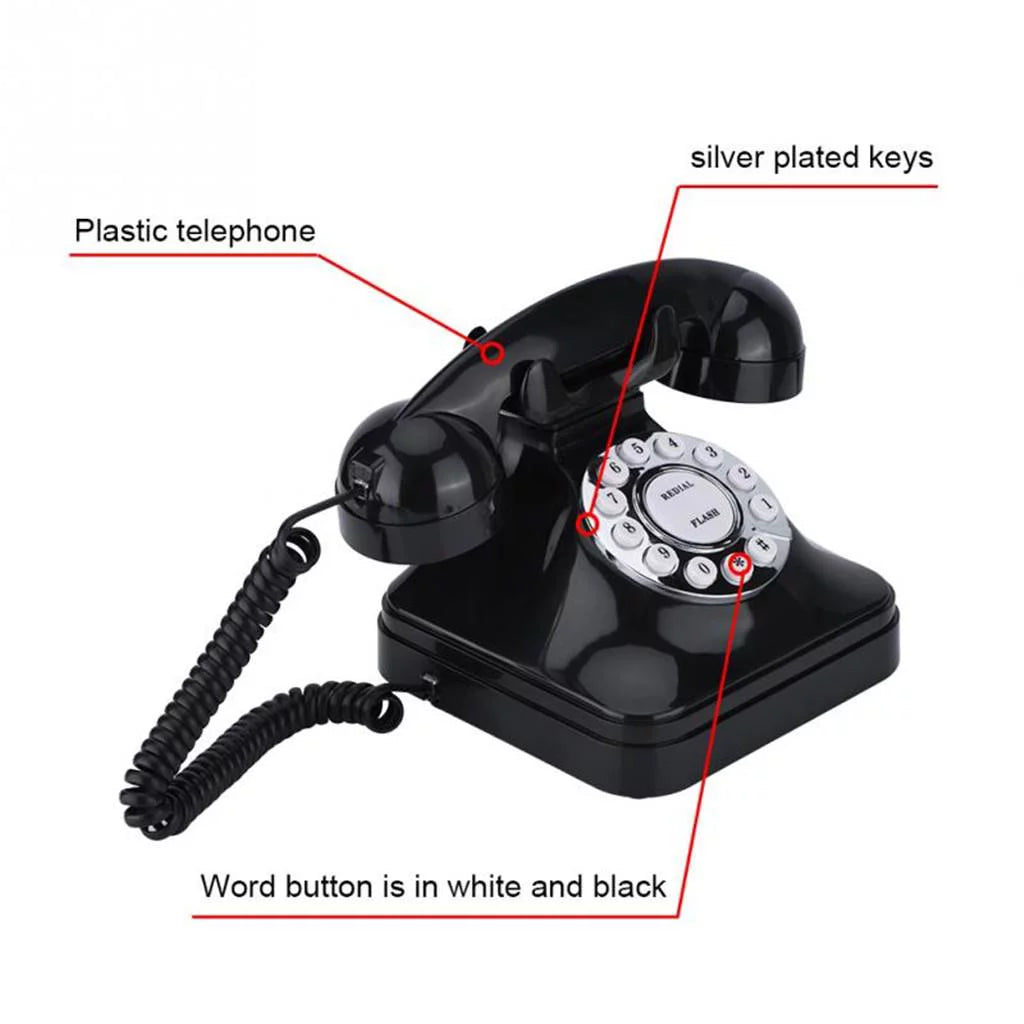 Corded Desk Telephone with Button Dialing O3478