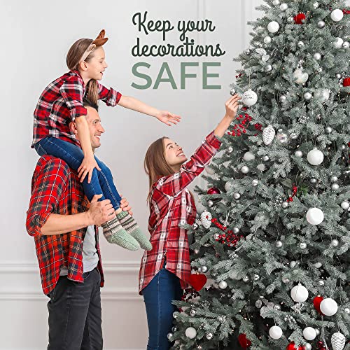 Christmas Ornament Storage Container Box with Dividers J726301