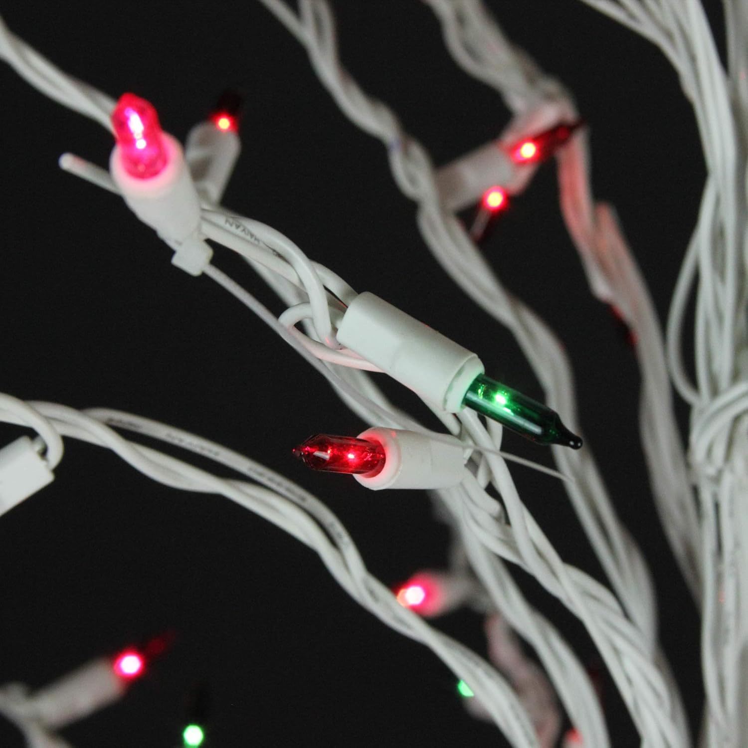 White Cascade Twig Tree Christmas Outdoor Decoration I96731