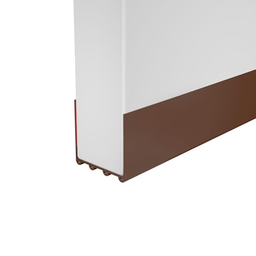 Black Cuttable Adhesive Door Draft Stopper 36" Length W568502