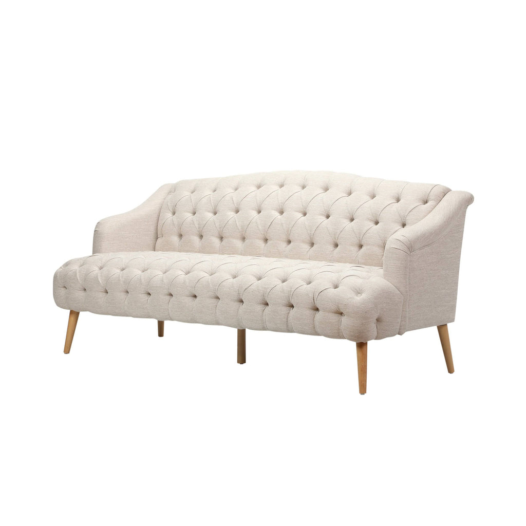 Light Blue Fabric 3 Seater Sofa O111427