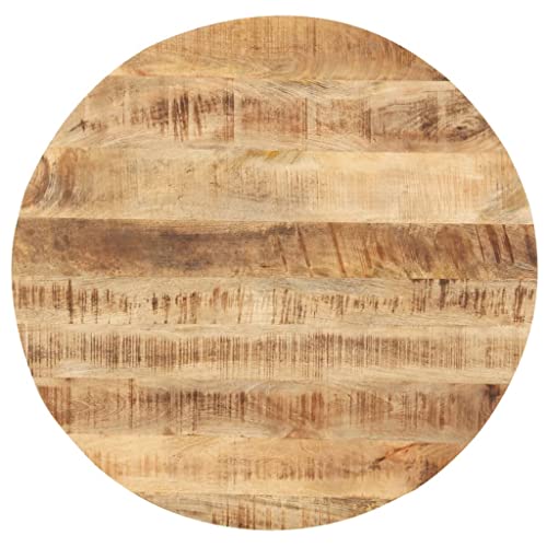 Solid Reclaimed Wood Round Table Top 15.7" J231930