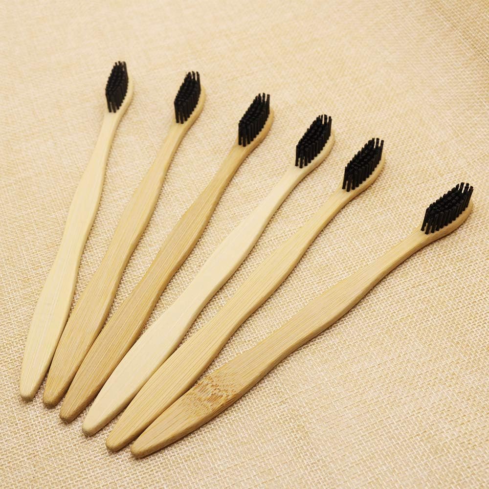 Hard Bamboo Toothbrush Pack of 6 Y7996