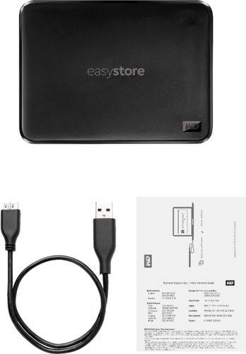 5tb External USB 3.0 Portable Hard Drive Black Y72993