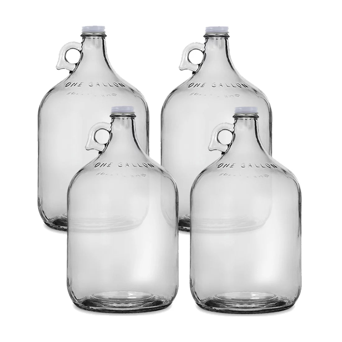 1 gal Glass Water Bottle with Metal Screw Cap (Pack of 4) W790850