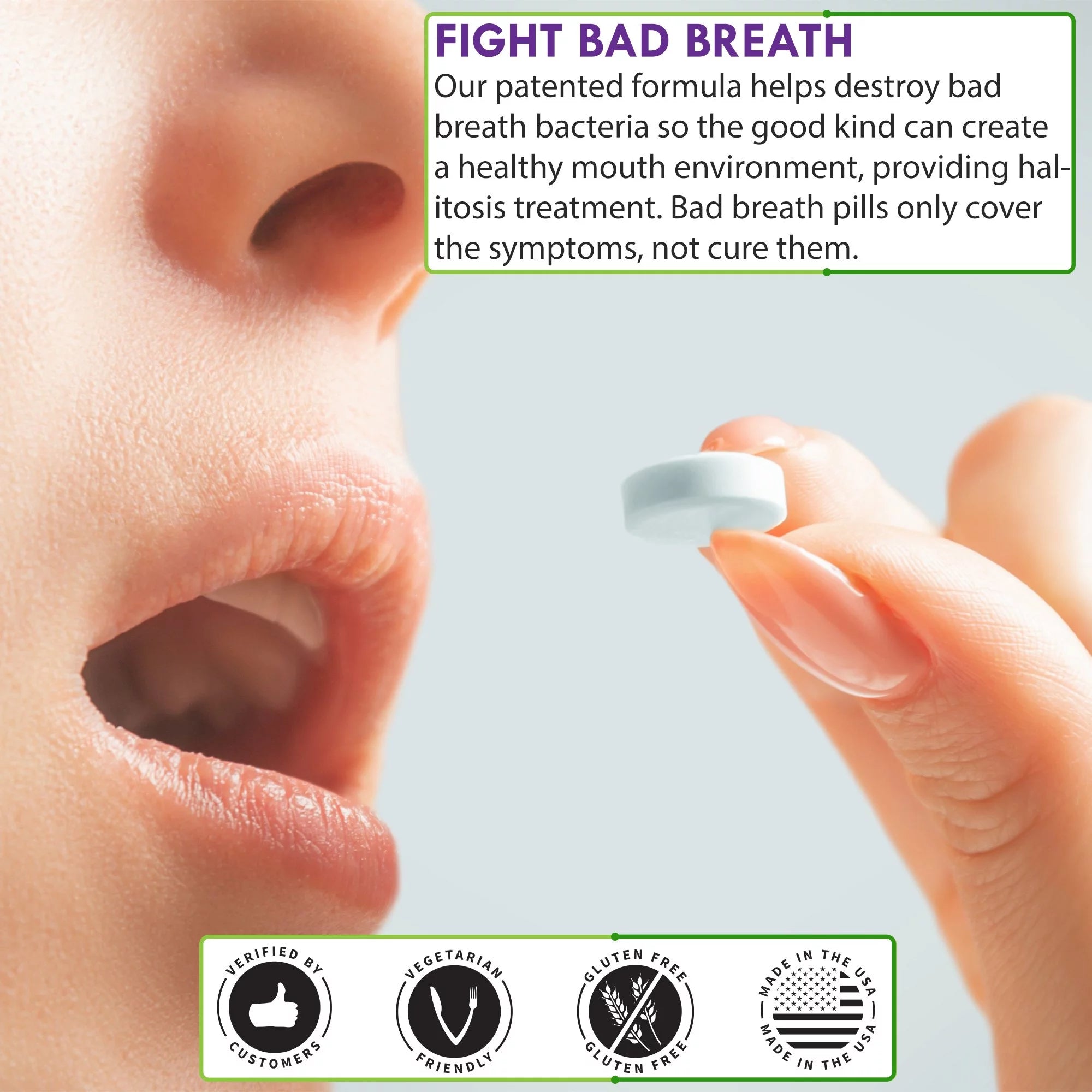 1 Bottle Dissolvable Oral Probiotic Tablets T987