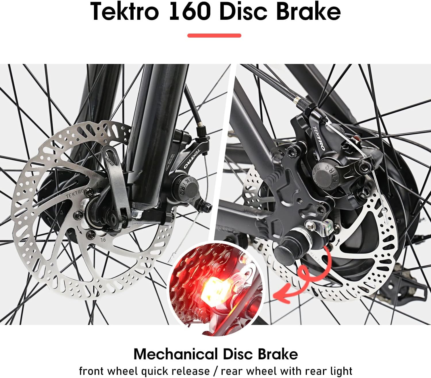 26" 500W Electric Mountain Bike with 48V 13AH Removable Battery 21 Speed A4207