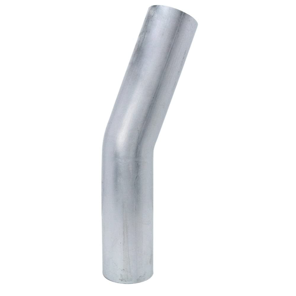 4" OD 20 Degree Bend Aluminum Elbow Tubing 6" Leg Length 16 Gauge U3055