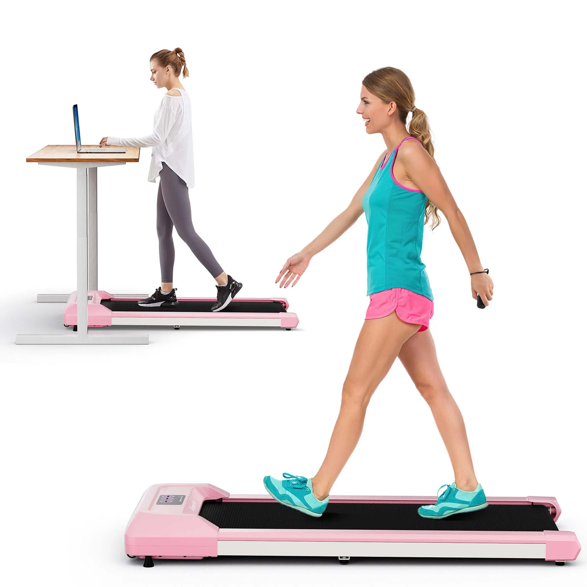 Black Walking Pad Under Desk Treadmill M485