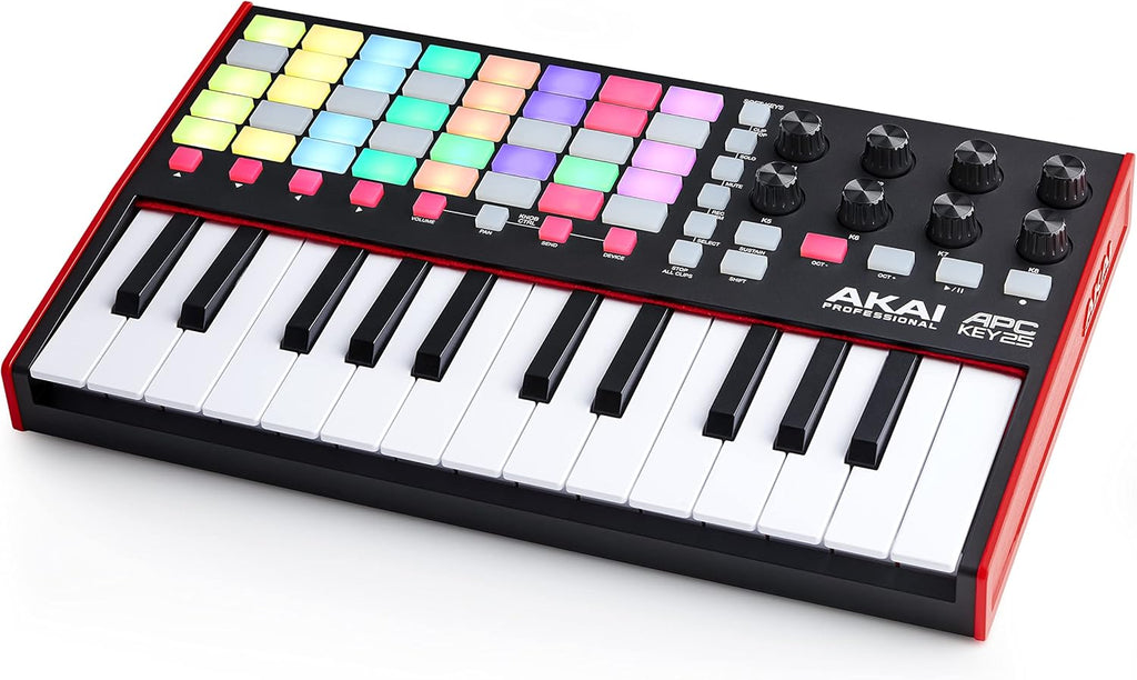 25-Key USB MIDI Keyboard Controller & Over-Ear Monitoring Headphones, Black H1654