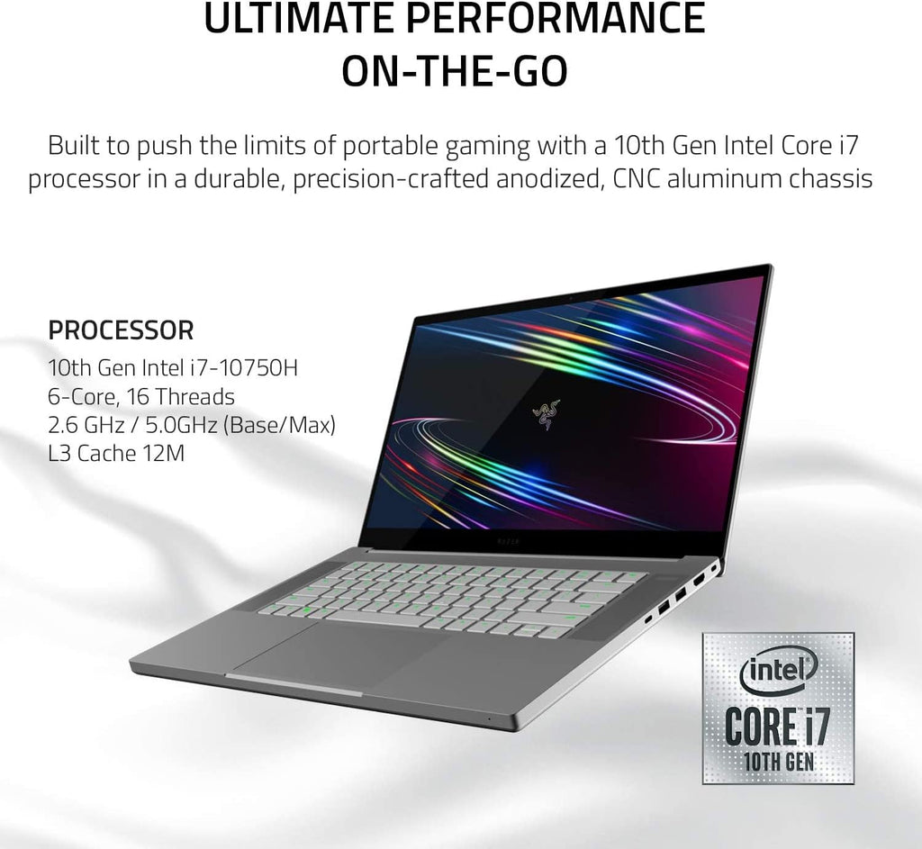 15.6” 4K OLED Display Intel i7-10750H 5.0GHz NVIDIA GeForce RTX 2070 Max-Q 8GB GDDR6 Gaming Laptop X812403
