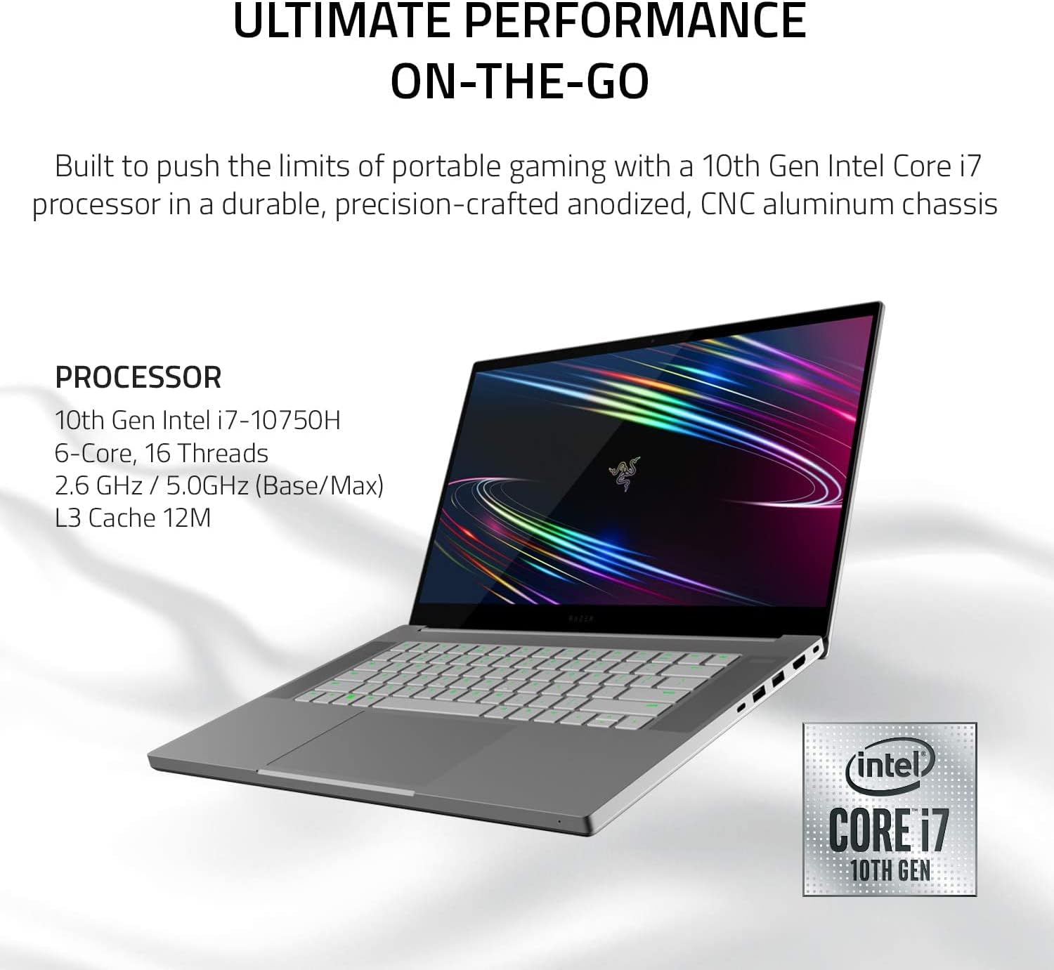 15.6” 4K OLED Display Intel i7-10750H 5.0GHz NVIDIA GeForce RTX 2070 Max-Q 8GB GDDR6 Gaming Laptop X812403