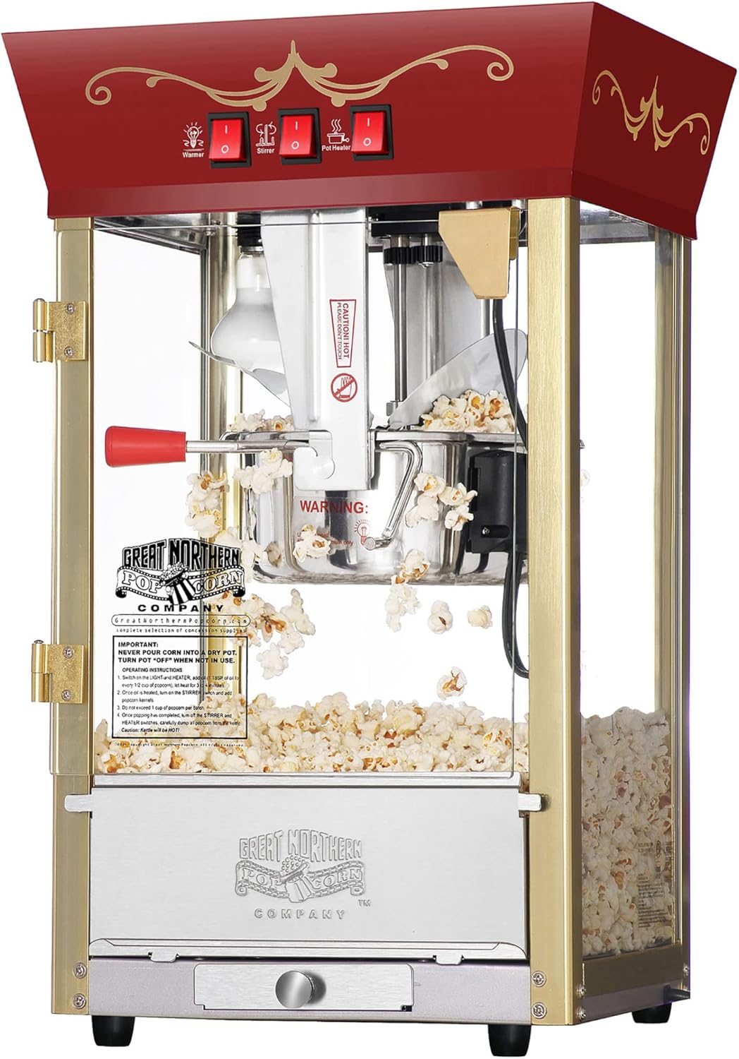 Red 8oz Popcorn Machine V219