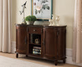 Walnut Wood Buffet Server Console Table Cabinet E830972