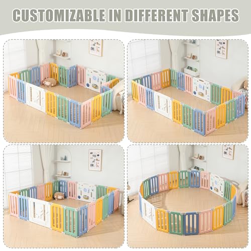 Grey 22 Panels Extra Large Baby Play Pen Z8904