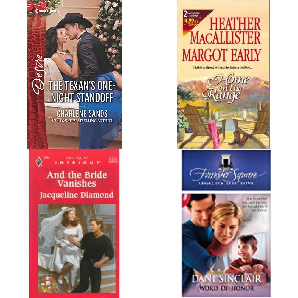 4 Pack Harlequin Romance Paperback Book Bundle T741392