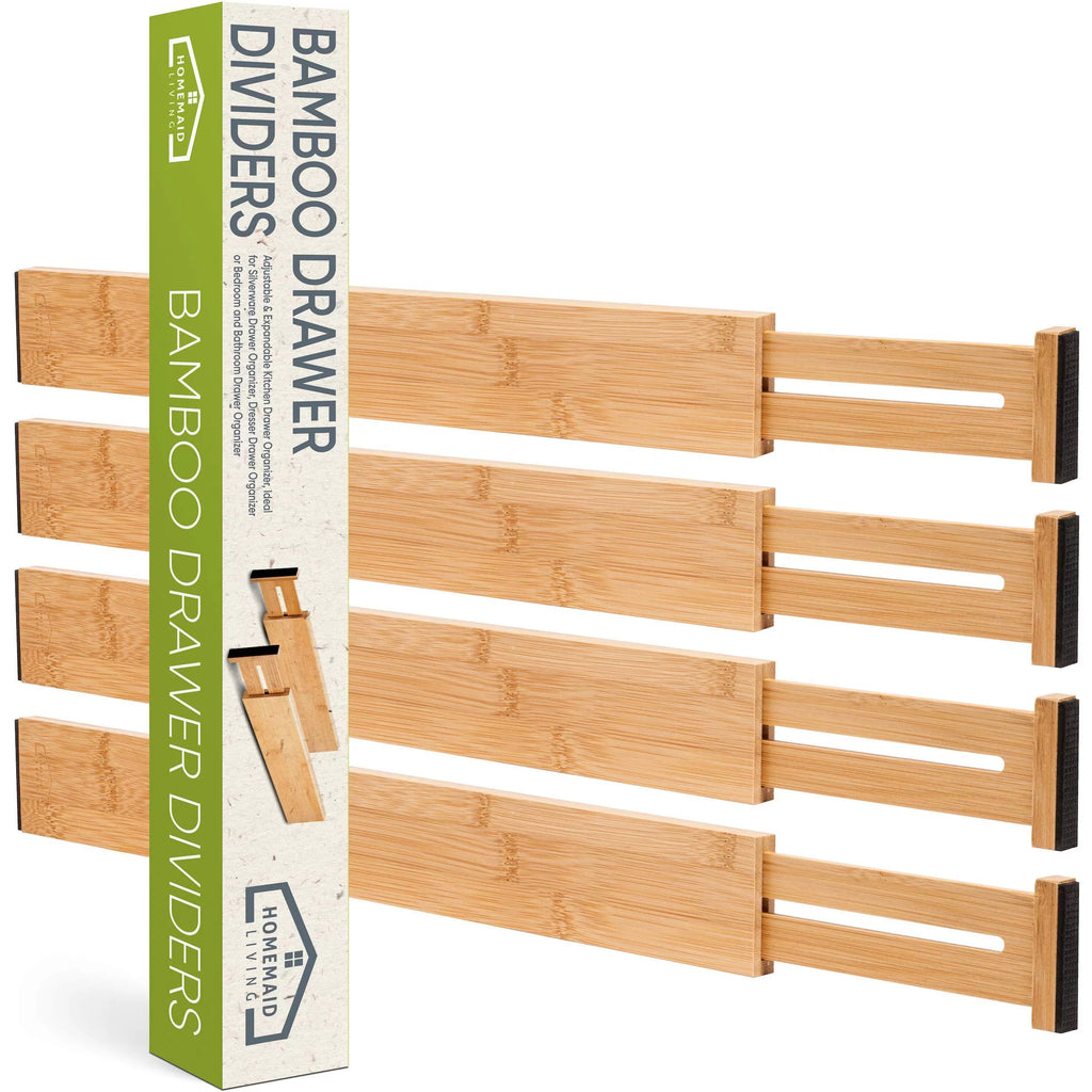 Natural Bamboo Drawer Dividers Y142