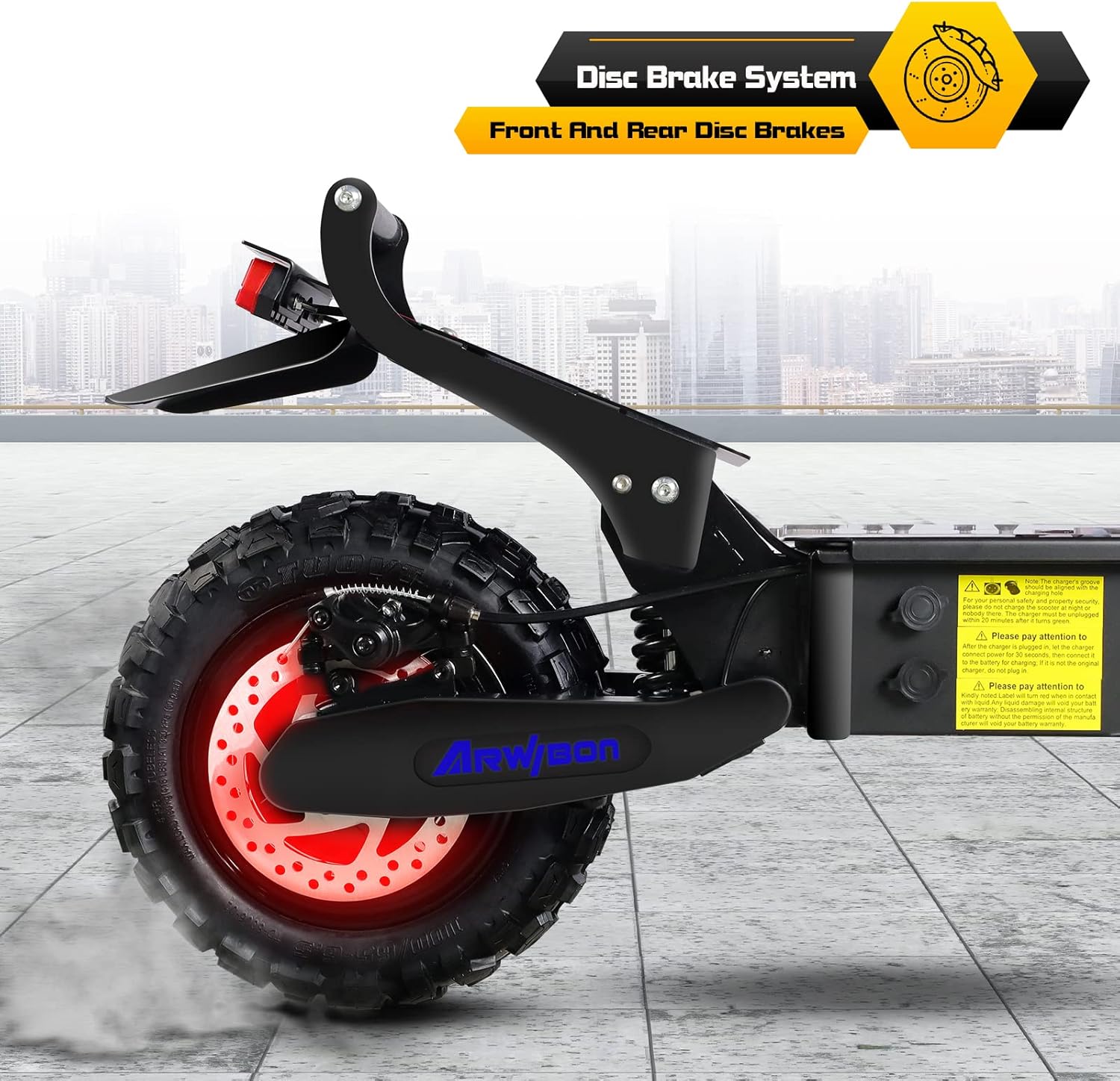 2500W 11 inch Pneumatic Tire Foldable Electric Scooter S422917