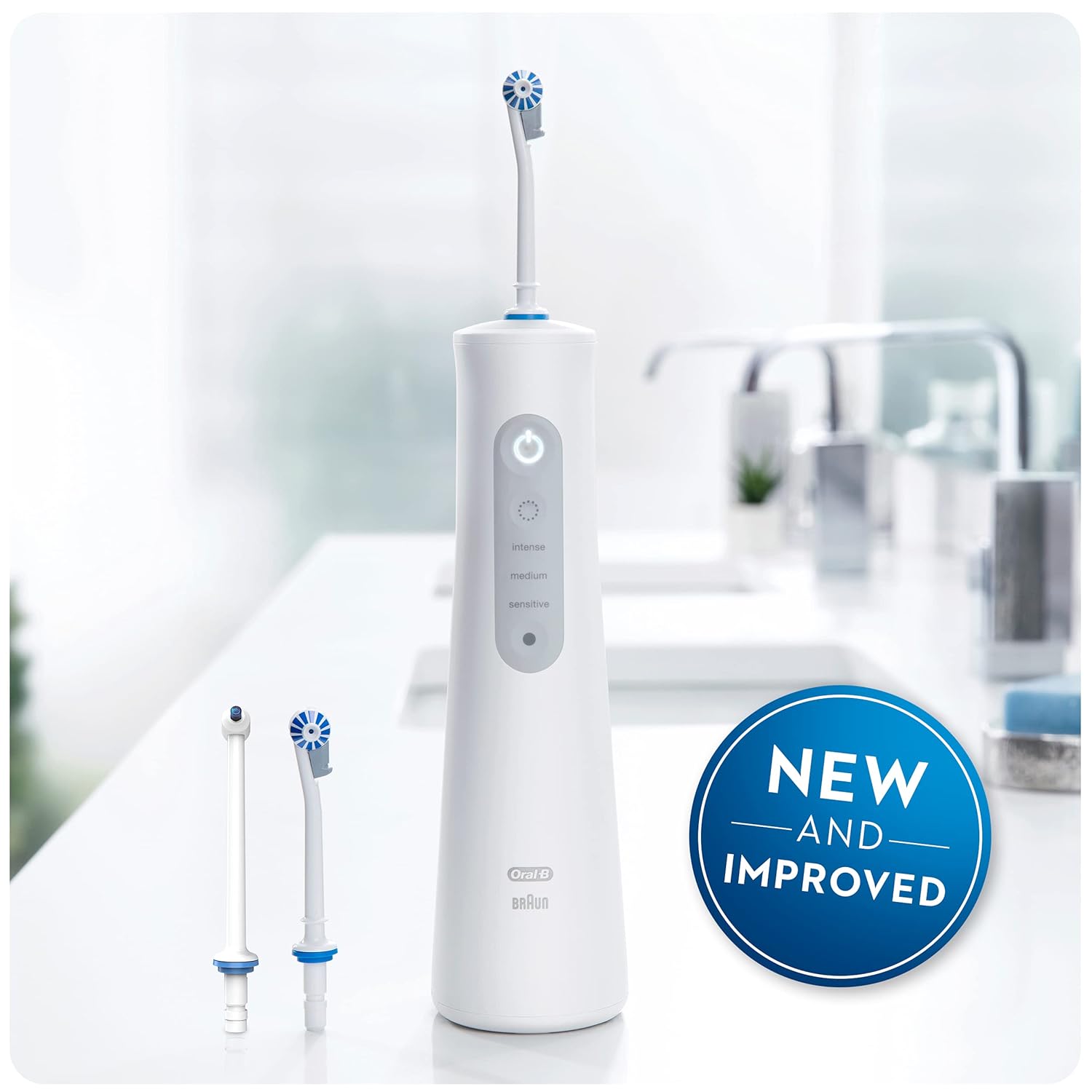 Cordless Portable Oral Irrigator Handle with 3 Nozzles C452